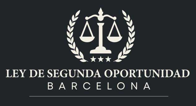 Logotipo de Ley de Segunda Oportunidad Barcelona: balanza de la justicia con laureles y tres estrellas